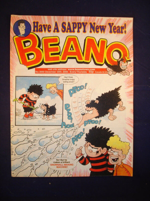 P - Beano Comic # 3050 - 30th December 2000  -