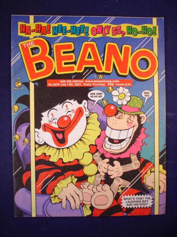 P - Beano Comic # 3078 - 14th July 2001  -