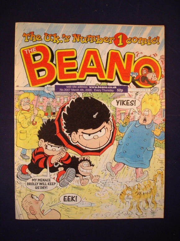 P - Beano Comic # 3007 -  4th March 2000  -