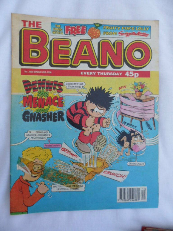 Beano British Comic - # 2906 - 28 March 1998
