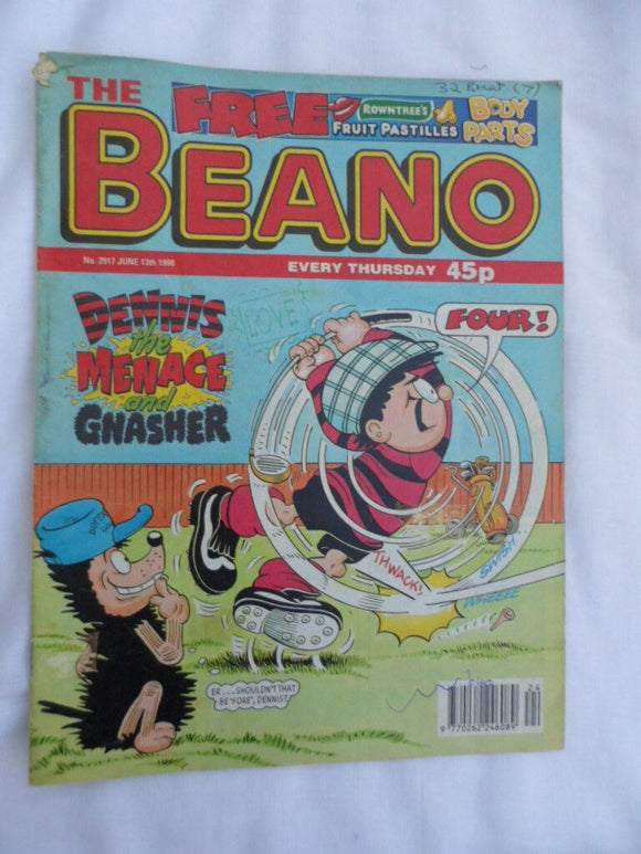 Beano British Comic - # 2917 - 13 June 1998