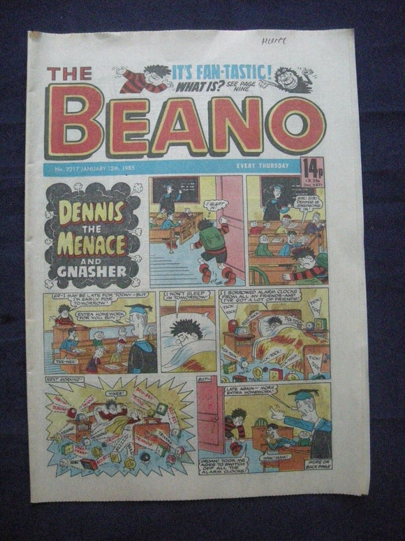 * Beano Comic - 2217 - January 12 1985