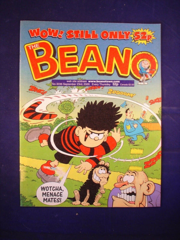 P - Beano Comic # 3036 - 23rd September 2000  -