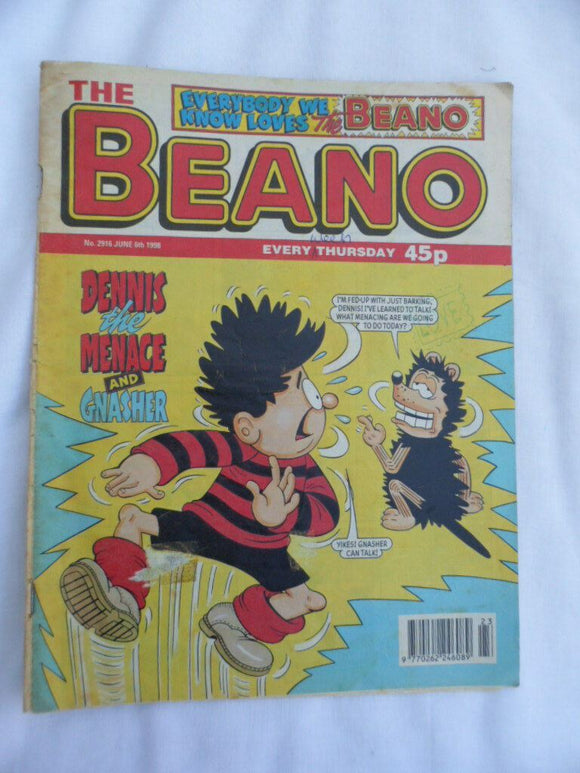 Beano British Comic - # 2916 - 6 June 1998
