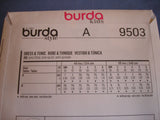 Burda Kids 9503 sewing pattern dress and tunic sizes european 86 - 116