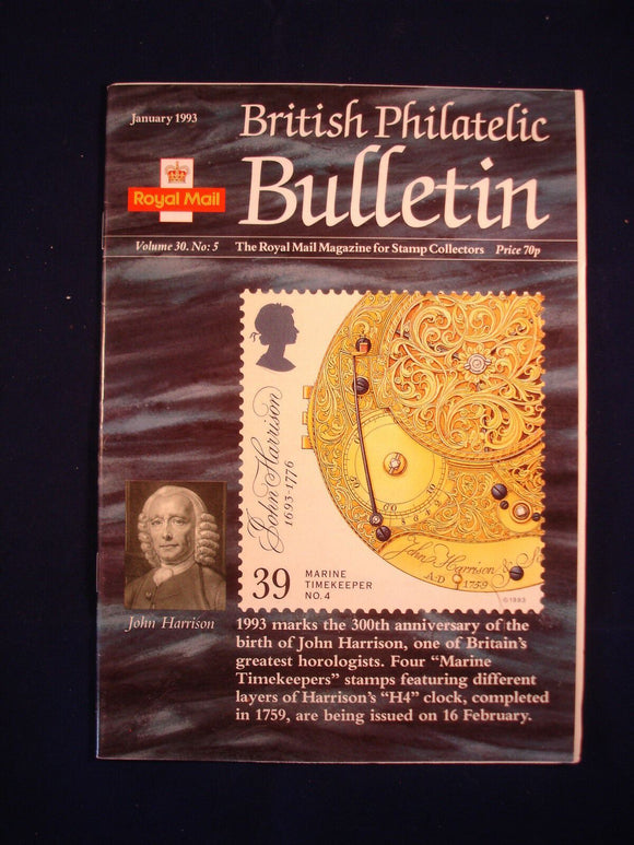 GB Stamps - British Philatelic Bulletin - Vol 30 # 5 - January 1993