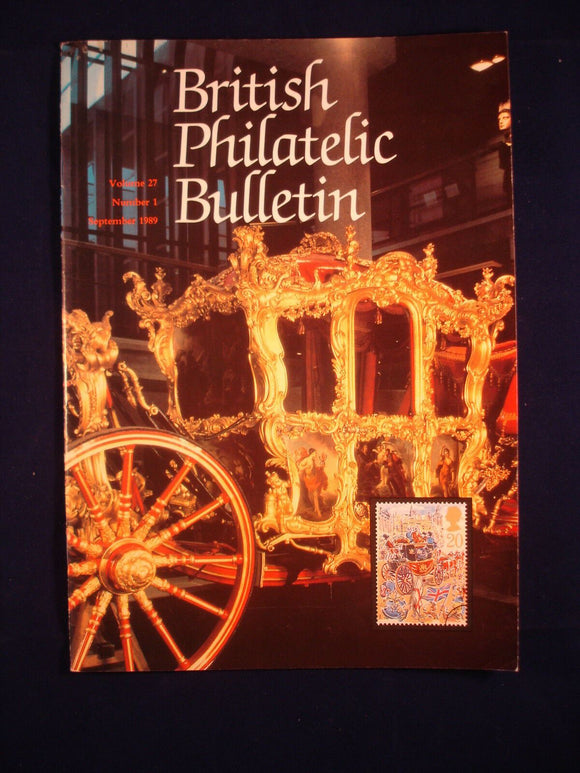 GB Stamps - British Philatelic Bulletin - Vol 27 # 1 - September 1989