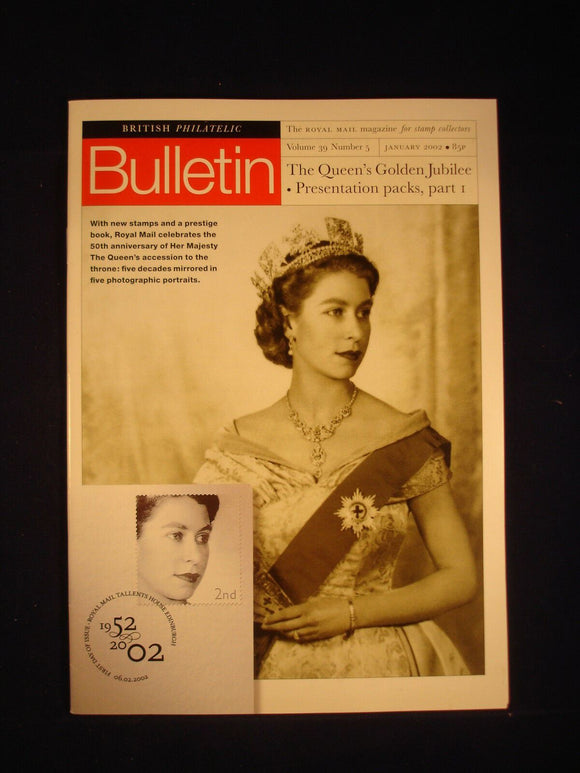 GB Stamps - British Philatelic Bulletin - Vol 39 # 5 - January 2002