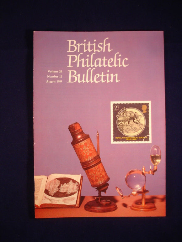 GB Stamps - British Philatelic Bulletin - Vol 26 # 12 - August 1989