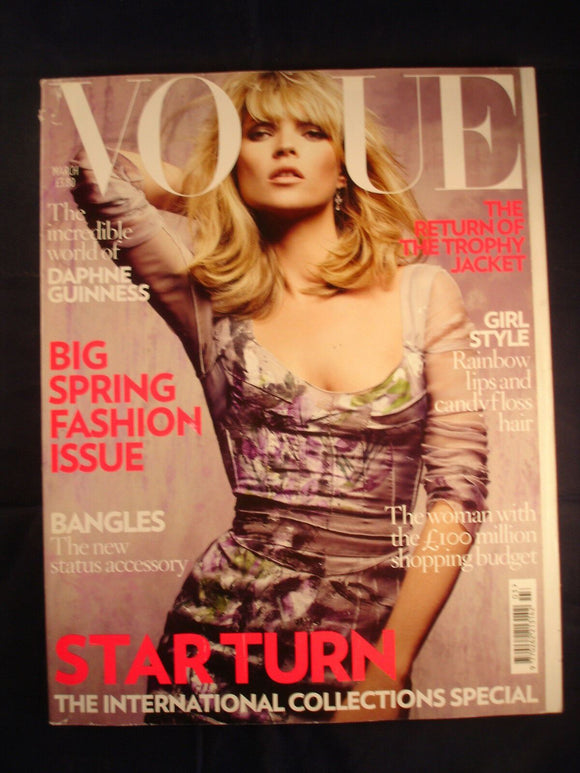 Vogue - March 2008 - Daphne Guiness - Kate Moss