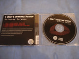 Princess paragon - I don't wanna know - CDTOON24 - CD Single (B1)