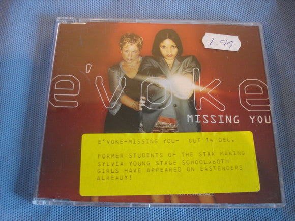 Evoke - Missing You - WEA 193CDJ2 - CD Single (B2)