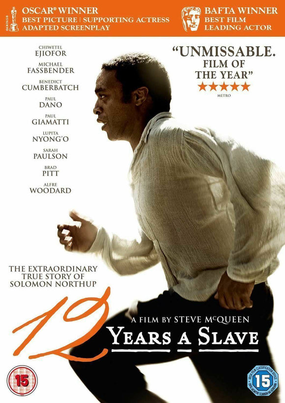 12 YEARS A SLAVE-DVD-MICHAEL FASSBENDER-BRAND NEW SEALED - box 6