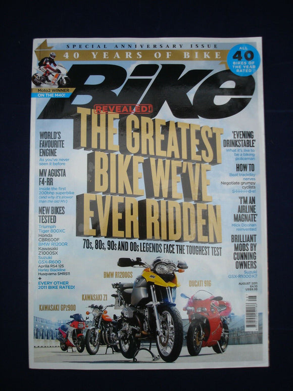 Bike Magazine - Aug 2011 - The greatest bike ever ridden - legends tested