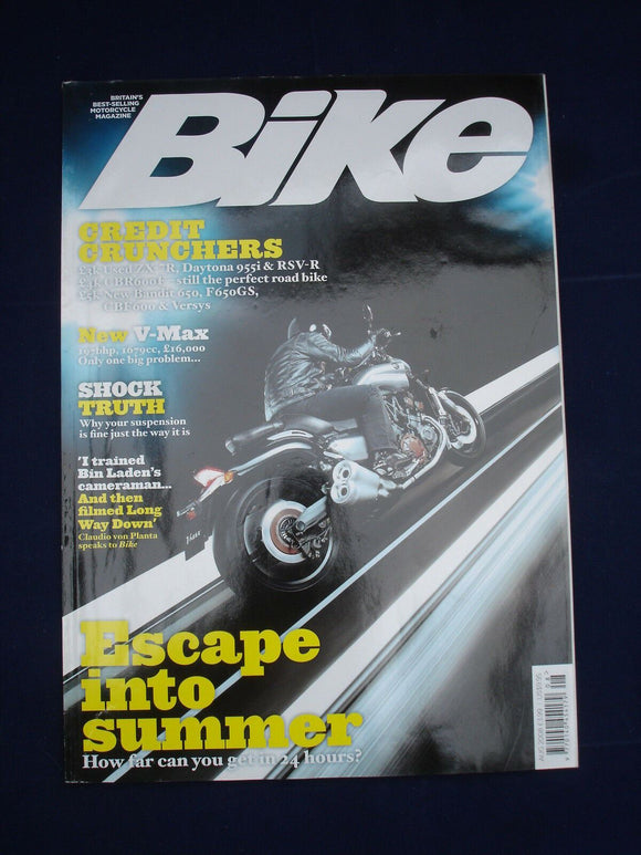 Bike Magazine - Aug 2008 - V-Max -CBR600F - Bandit , CBF600, ZX-7R, Daytona 955i