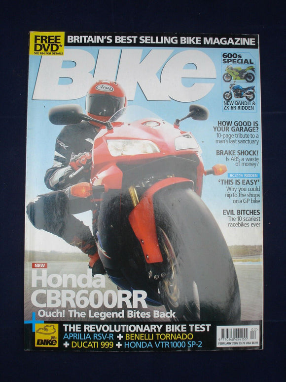 Bike Magazine - Feb 2005 - Harley Sportster v Bonneville - Ducatti 999