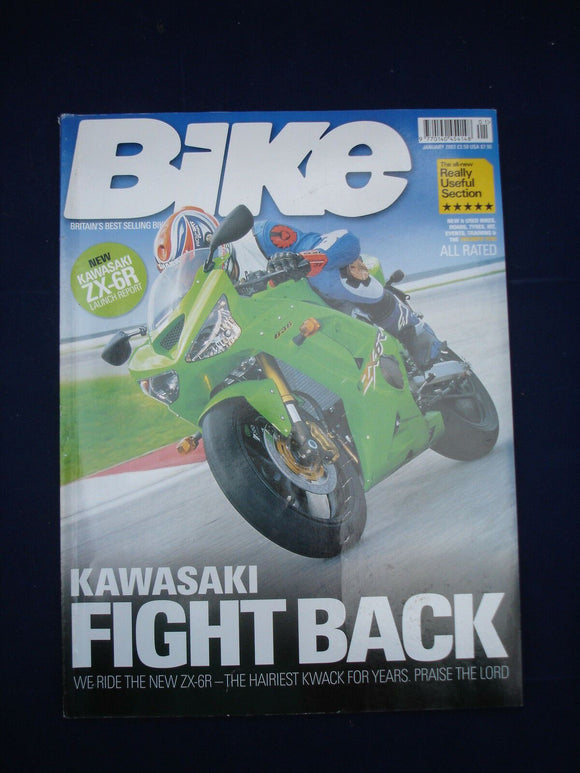 Bike Magazine - Jan 2003 - Kawasaki ZX-6R launch report