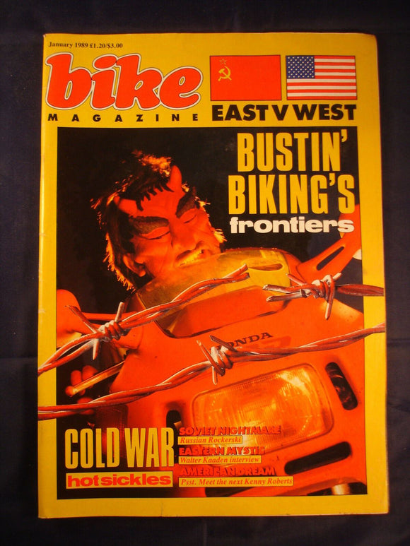 Bike magazine - January 1989 - CBr1000 - GL1500 Gold wing -