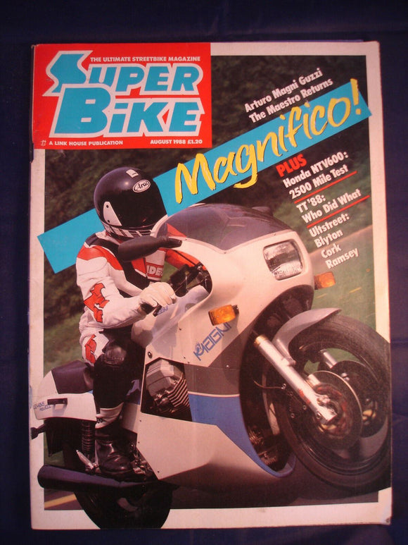 Super Bike - August 1988 - Arturo  Magni Guzzi -