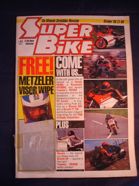 Super Bike - October 1986 - Ducati - Yamaha - Bimota
