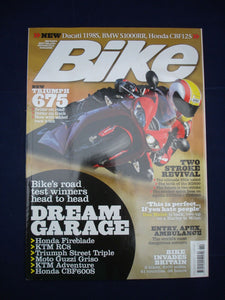 Bike Magazine - Feb 2009 - Dream garage - Triumph 675 - Ducati 1198s