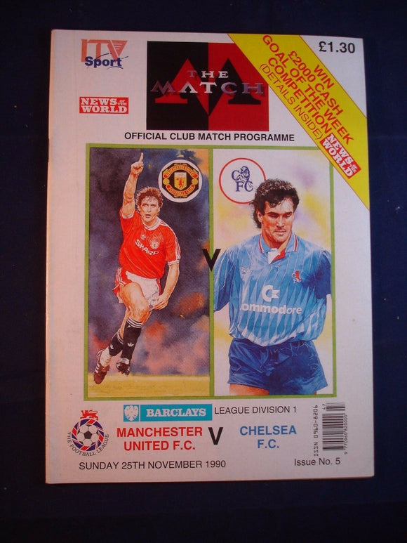 * Football Programme - Man Utd  v Chelsea - 25 November 1990