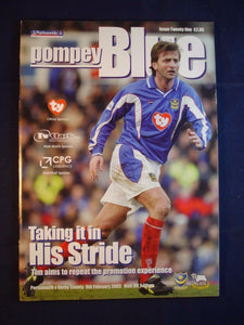 * Football Programme Portsmouth Pompey PFC v Derby County - 8 February 2003