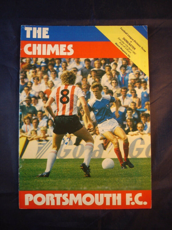 Football Programme Portsmouth Pompey PFC v Doncaster - 17th April 1982
