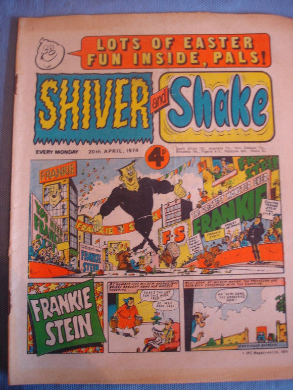 Shiver and Shake Comic - 20th April 1974