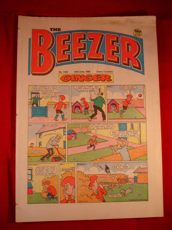 Beezer Comic - 1535 - 15th June 1985