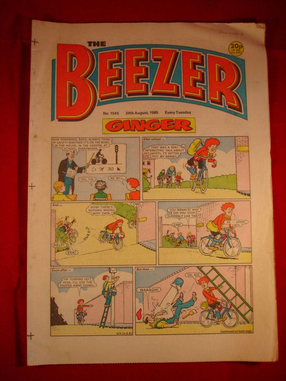 Beezer Comic - 1545 - 24th August 1985