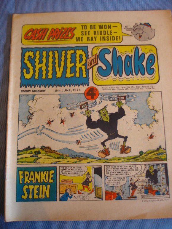 Shiver and Shake Comic - 8th June 1974