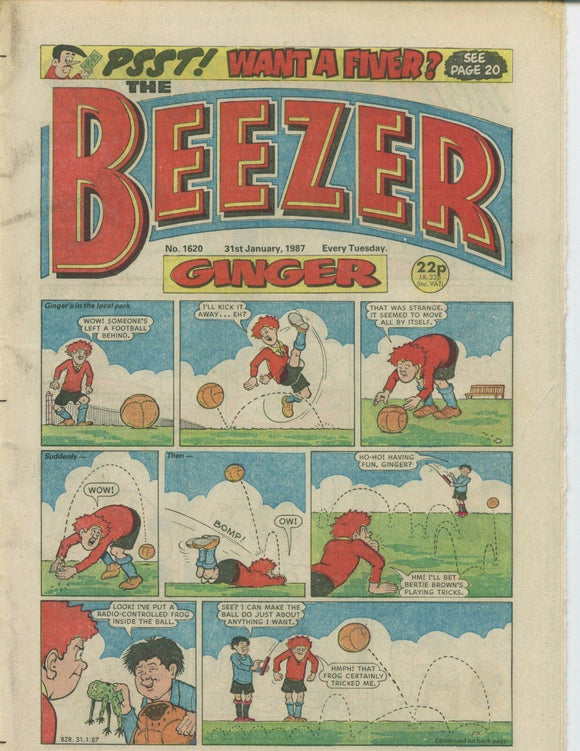 Beezer Comic - 1620 - 31st January 1987
