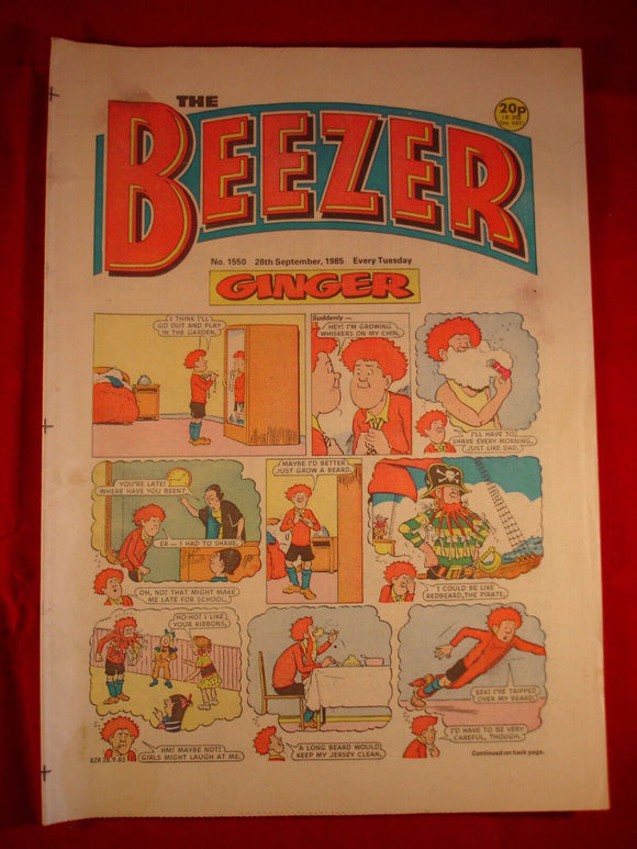 Beezer Comic - 1550 - 28th September 1985