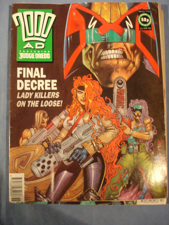 2000AD comic prog 778