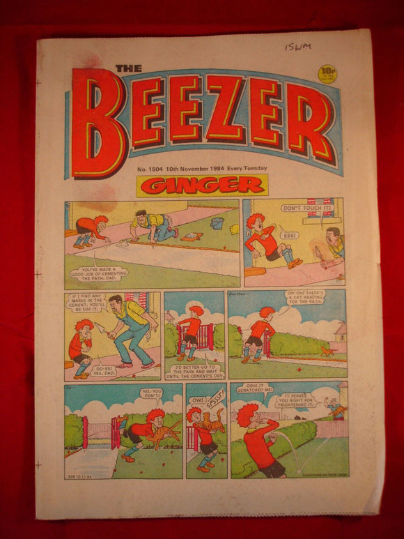 Beezer Comic - 1504 - 10th November 1984