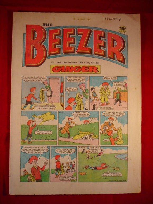 Beezer Comic - 1466 - 18th February 1984
