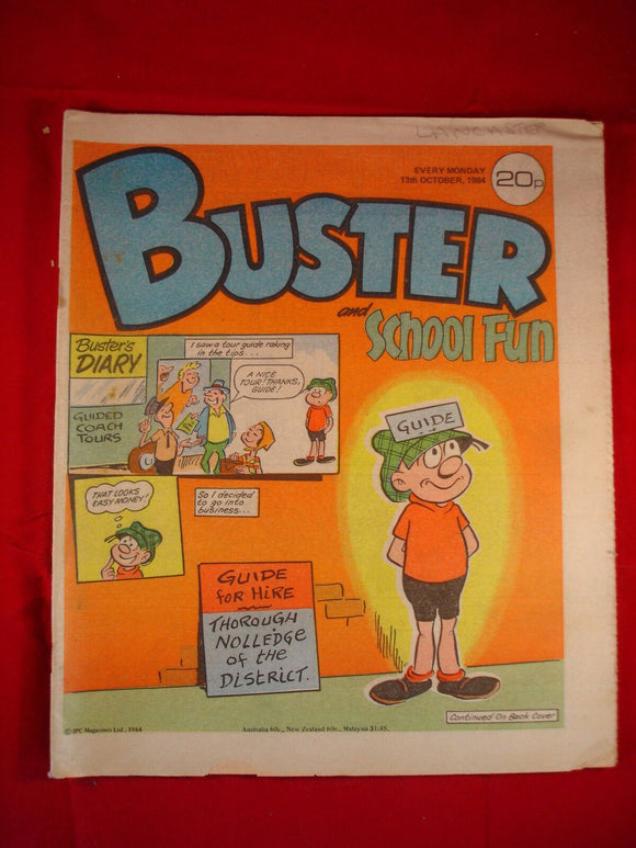 The Buster Comic - 13th October 1984
