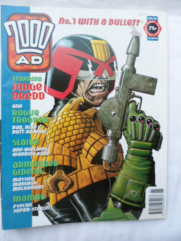 2000AD British Comic - Prog 891