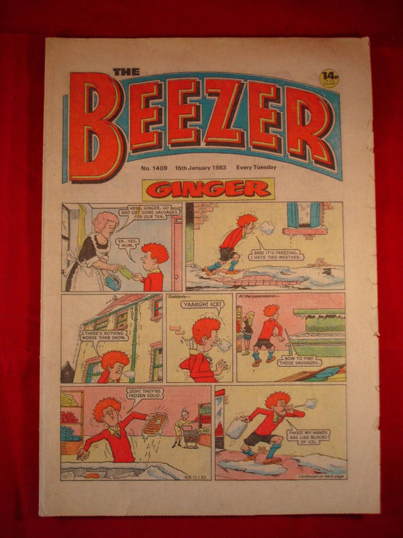Beezer Comic - 1409 - 15th January 1983
