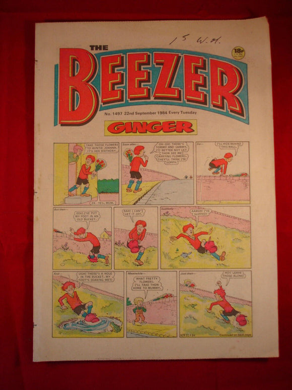 Beezer Comic - 1497 - 22nd September 1984