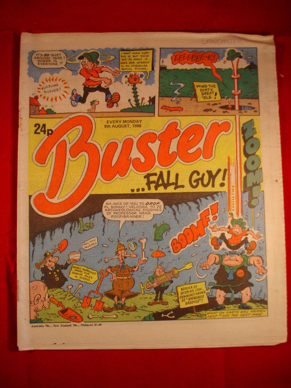 The Buster Comic - 9th August 1986