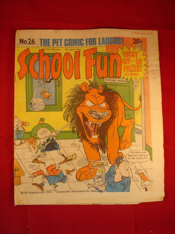 School Fun Comic - No 26 - 7th April 1984