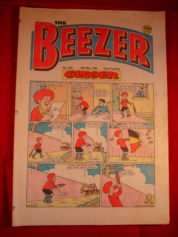 Beezer Comic - 1582 - 10th May 1986