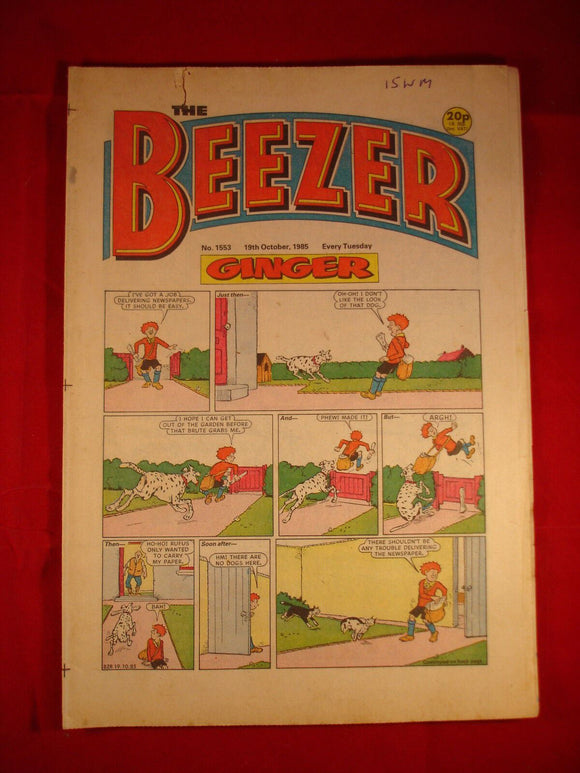 Beezer Comic - 1553 - 19th October 1985