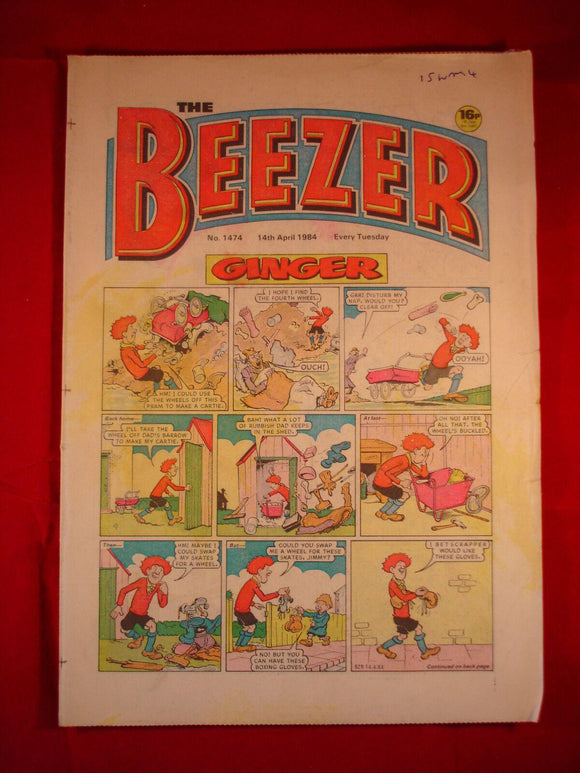 Beezer Comic - 1474 - 14th April 1984
