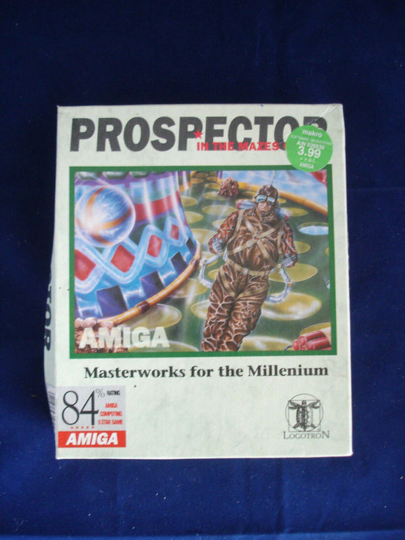 Boxed Amiga Game - Prospector In The Mazes Of Xor by Logotron - Used untested