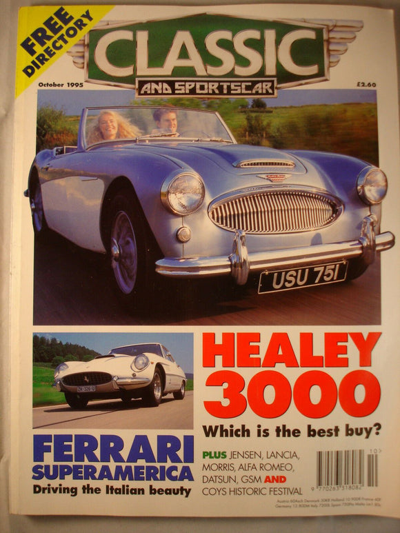 Classic and Sports car magazine - October 1995 - Ferrari - Healey 3000