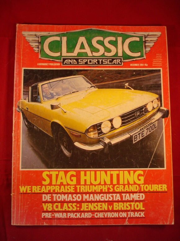 Classic and Sports Car - December 1984 - Stag - Detomaso - Jensen - Bristol