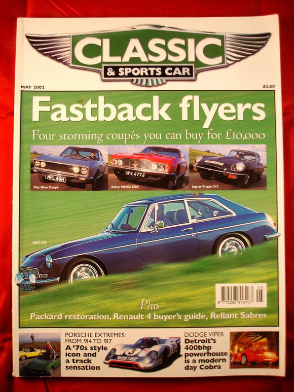 Classic and Sports car magazine - May 2002 - Fastback Flyers